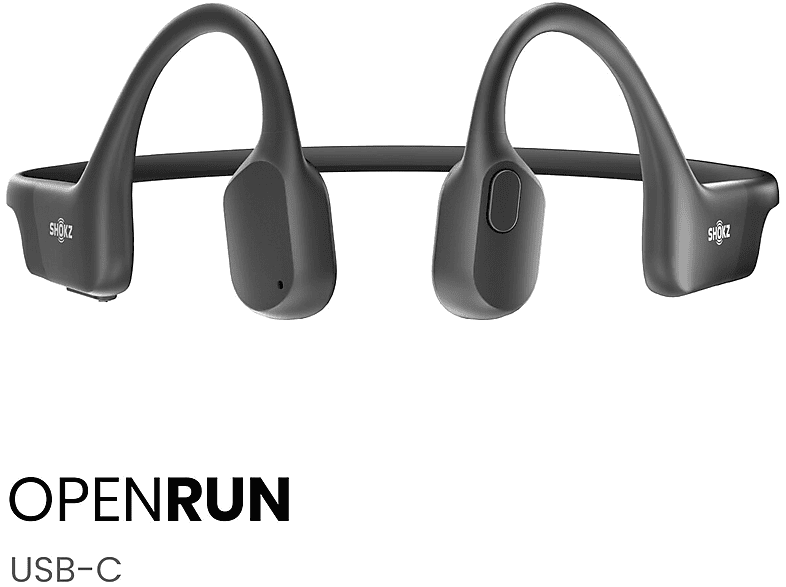 Shokz Draadloze Bluetooth Sporthoofdtelefoon OpenRun met ruisonderdrukking Zwart - Hoofdtelefoon | fnac België