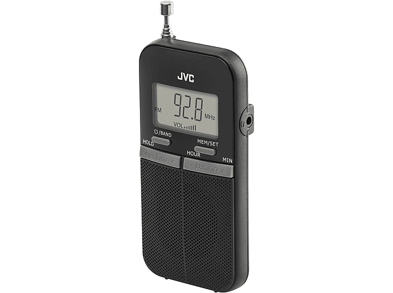 JVC RA-E411B Radio FM Czarny – zdjęcie 2