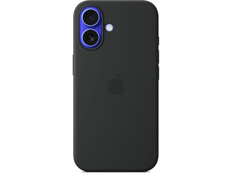 Apple Funda de silicona con MagSafe para iPhone 16, Negro