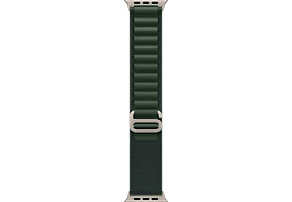 APPLE Watch 49 mm-es sötétzöld Alpesi pánt – S – natúr titán (MXMU3ZM/A)