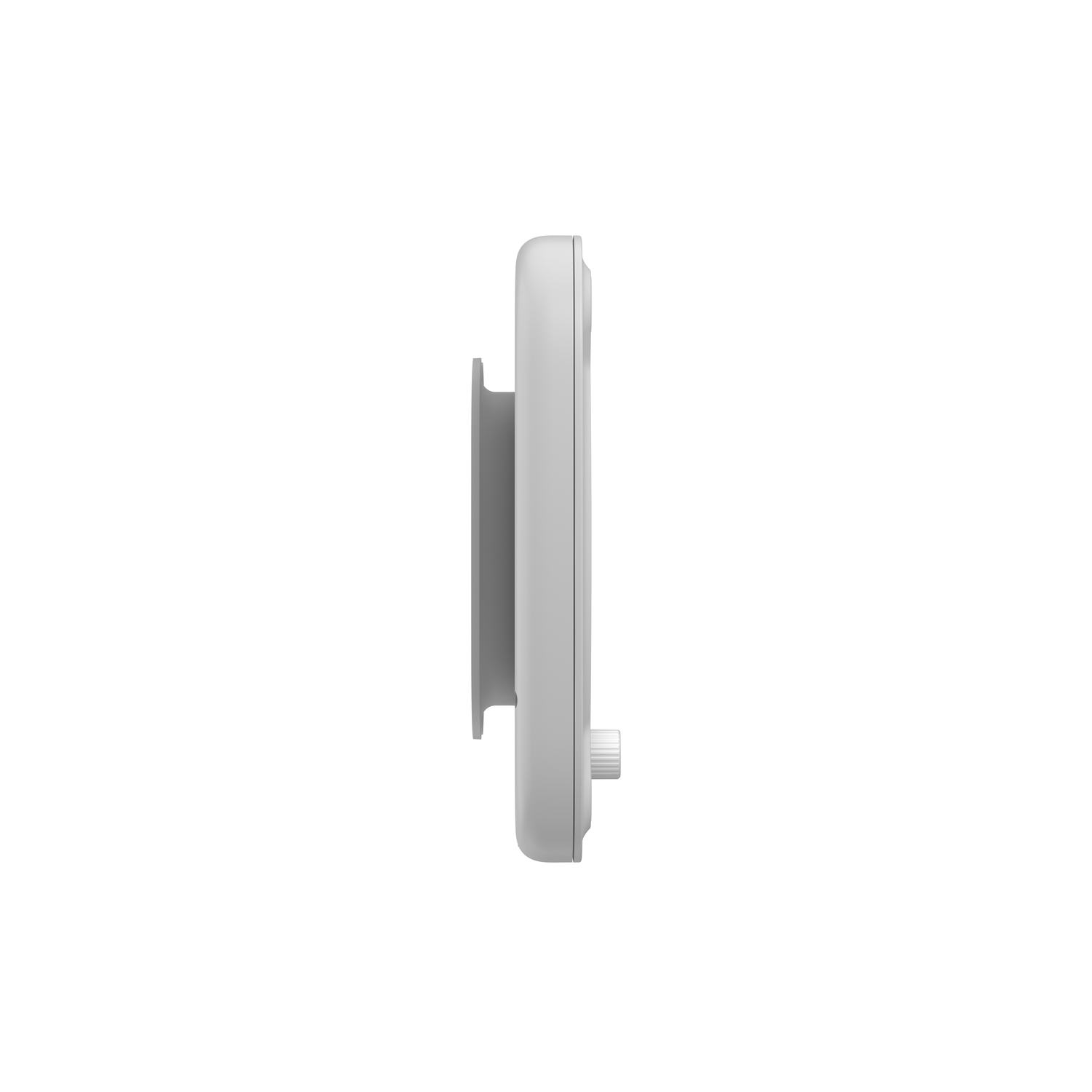 White device profile. A grey rectangle is attached to the white device.