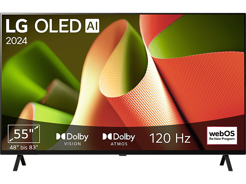 LG OLED55B49LA OLED TV (Flat, 55 Zoll / 139 cm, 4K, SMART TV, webOS 24 mit ThinQ)