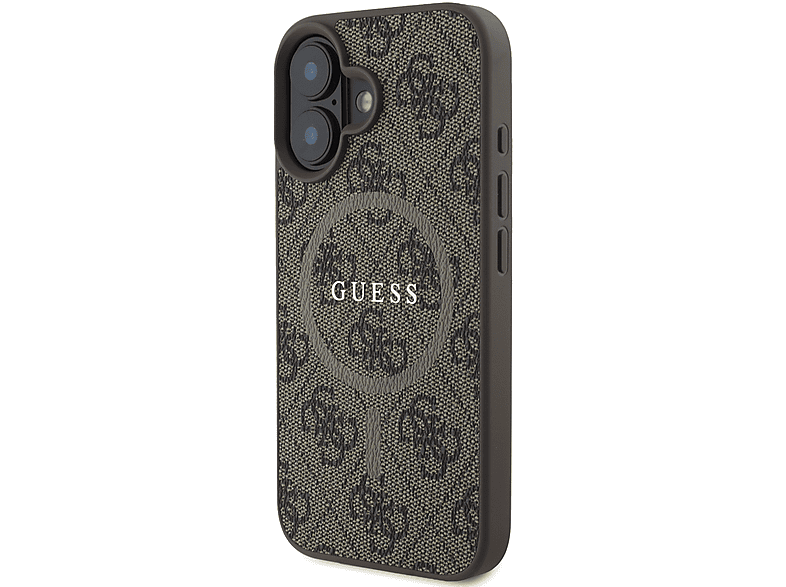 Guess hardcase 4G Ring Classic Logo MagSafe  iPhone 16 Plus Brązowy – zdjęcie 2