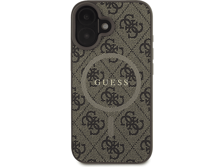 Guess hardcase 4G Ring Classic Logo MagSafe  iPhone 16 Plus Brązowy – zdjęcie 3
