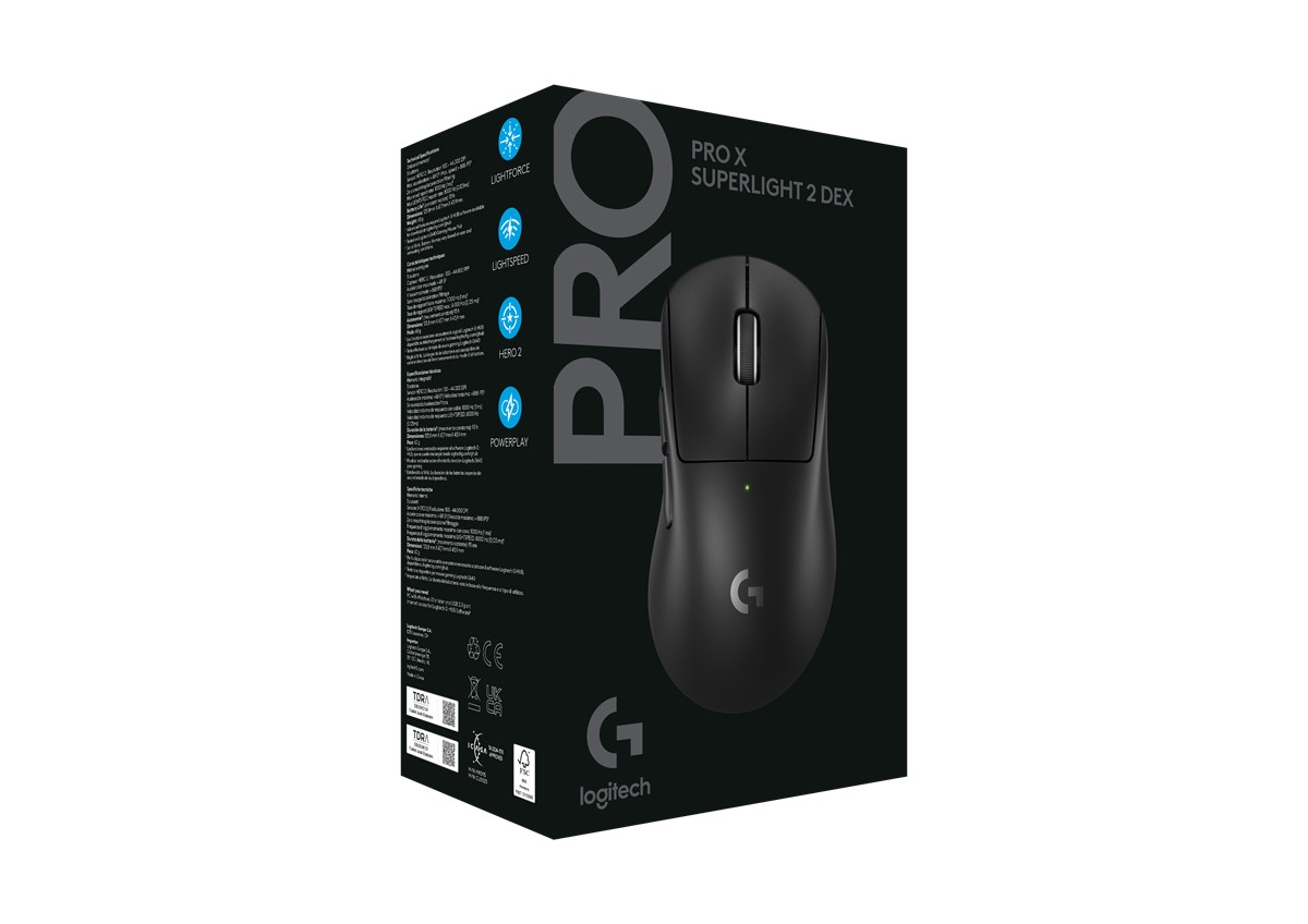 Logicool　G PRO X SUPERLIGHT 2 DEX LOGITECH G Pro X Superlight 2 Dex Kablosuz Oyuncu Mouse Siyah