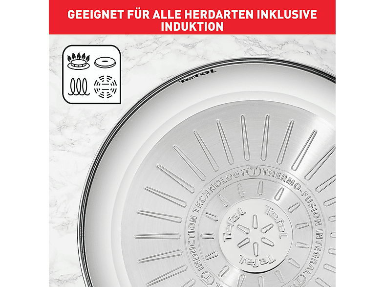 TEFAL B864S7 Intuition 7-tlg. Topfset Edelstahl