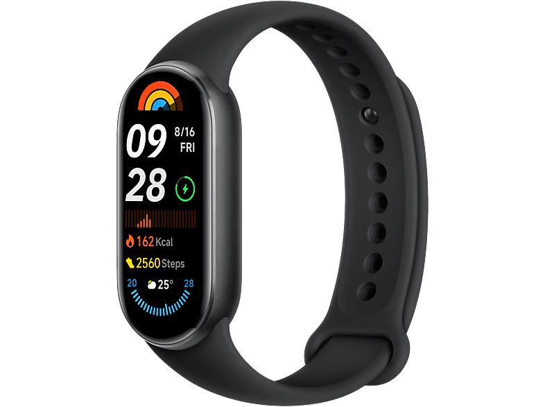 Pulsera de actividad - Xiaomi Zapatillas running hombre, 1.62" AMOLED, Batería hasta 21 días, Módulo monitorización salud y entreno, Negro