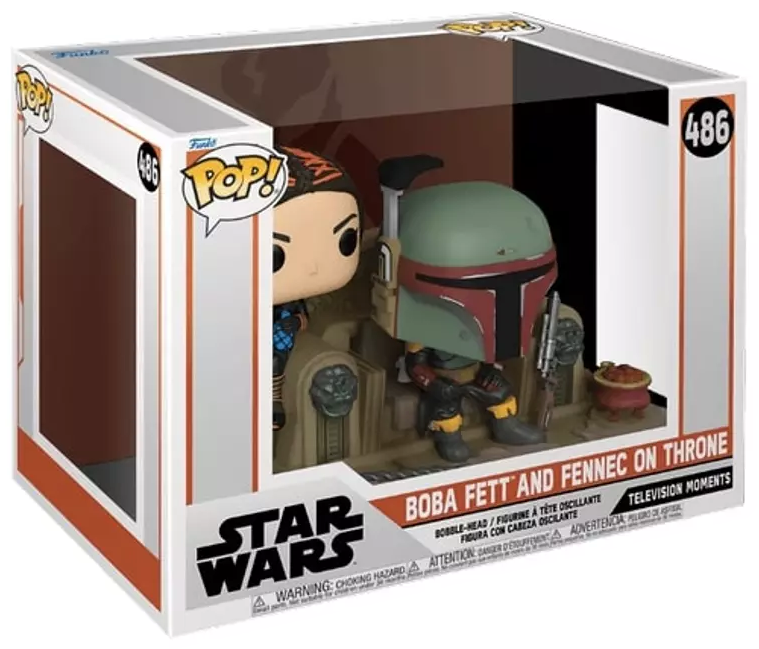 FUNKO POP Moment Star Wars: The Mandalorian - Boba Fett & Fennec Shand figura #486 (FU58391)