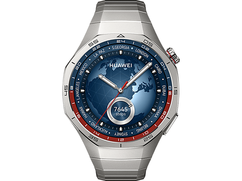 Huawei Watch GT5 Pro 46mm, Llamadas BT, Respuesta con Teclado, Mapas Campos Golf, 14 días batería, Compatible iOS/Android, Correa Titanio