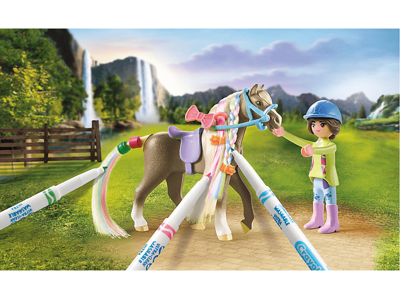 PLAYMobil 71640 Horse of Waterfall: Kreativset Pferd Stifte (5-10 Jahren); Spielset — Foto 3 von 3
