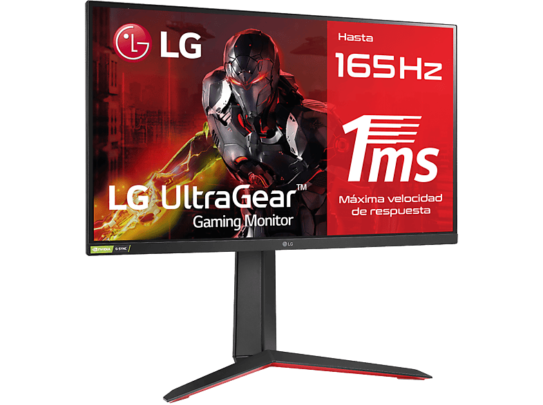 REACONDICIONADO Seminuevo Muy bueno Monitor gaming - LG UltraGear™ 27GP850P-B, 27" QHD, 165 Hz, 1ms, Nano IPS, 2x HDMI, FreeSync™, Altura ajustable