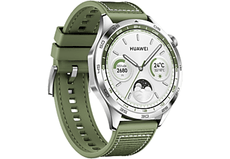 HUAWEI Watch GT 4 okosóra, 46mm, zöld szíj (55020BGV)