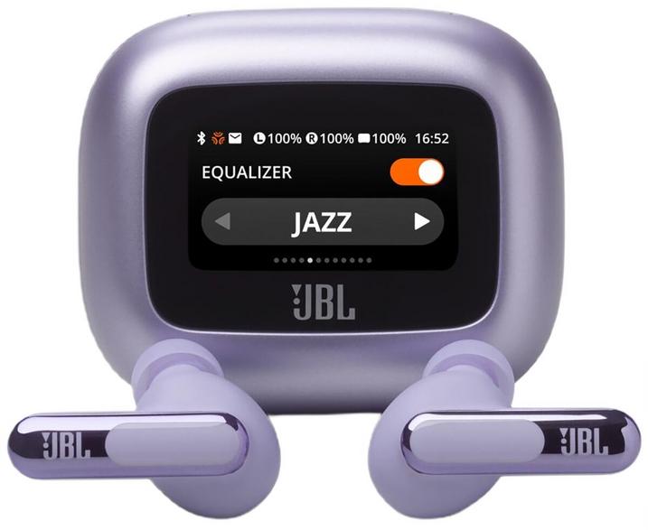 JBL Live Beam 3 trådlösa hörlurar lila