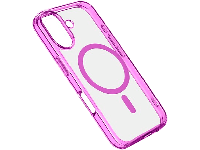 Funda - CellularLine, Para Apple iPhone16 Plus, Trasera, Goma, Rosa