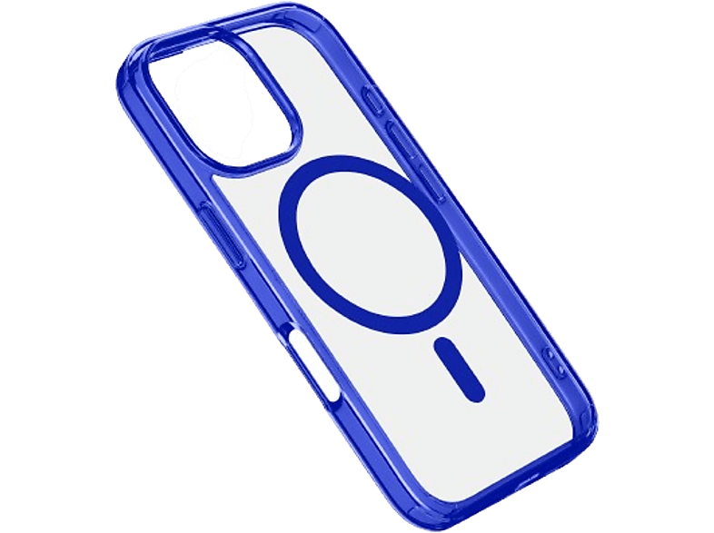 Funda - CellularLine, Para Apple iPhone16 PRO MAX, Trasera, Goma, Azul