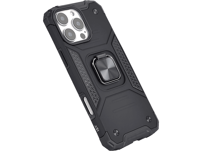 ISY ISC 6108 Rugged Case, Backcover, Apple, iPhone 16 Pro Max, Schwarz
