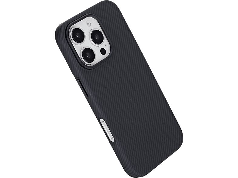 ISY ISC 3744 Carbon Case, Backcover, Apple, iPhone 16 Pro, Black
