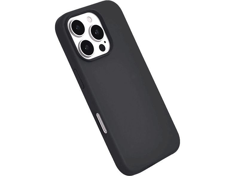 ISY ISC 2348 Silicone Case, Backcover, Apple, iPhone 16 Pro, Schwarz