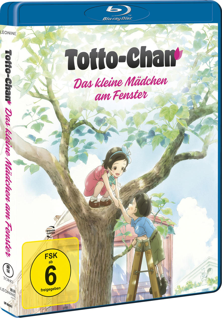 DVD-Cover mit zwei Kindern in einem Baum. Text: Totto-Chan Das kleine Mädchen am Fenster.