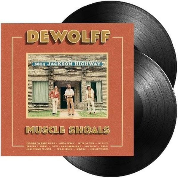 Zwei Vinyl-Schallplatten mit dem Cover des DeWolff-Albums 'Muscle Shoals'.