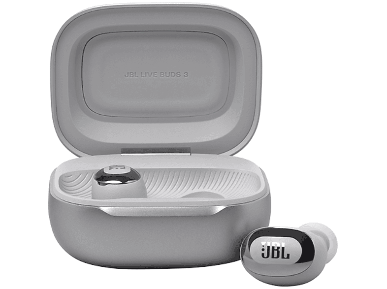 Słuchawki dokanałowe JBL Live Buds 3 ANC  Srebrny – zdjęcie 3