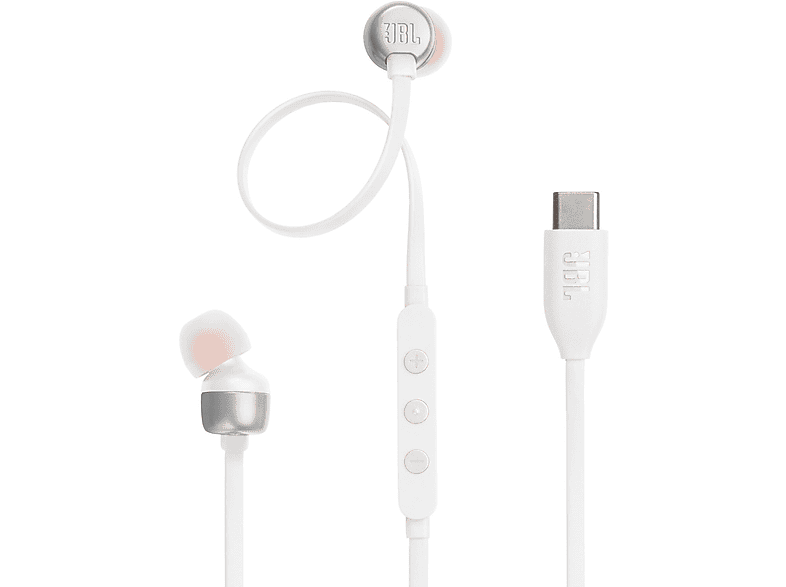 JBL Tune 310C USB-C Dokanałowe Biały – zdjęcie 2