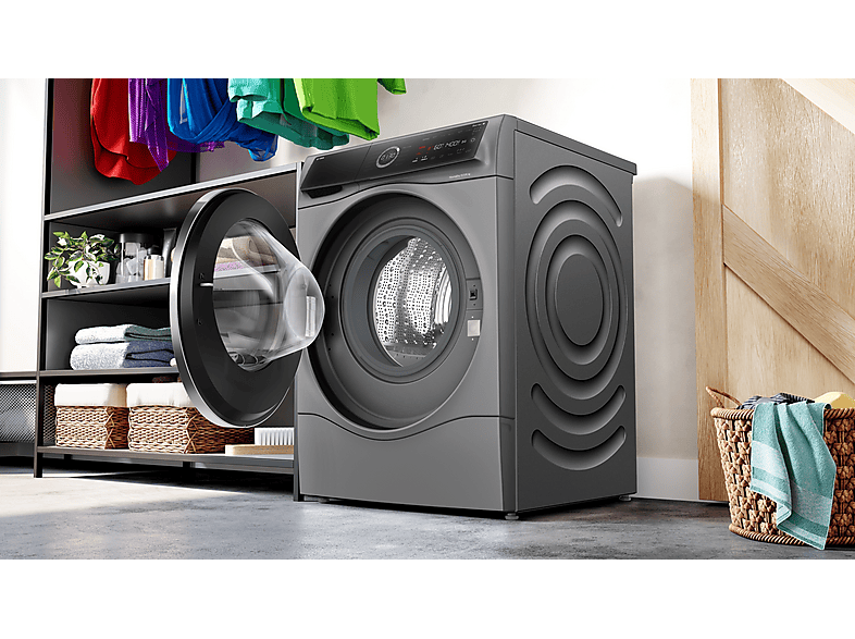 Bosch WNC254AS0 Serie 8 Waschtrockner (10,5 kg / 6 kg, 1390 U/Min., freistehend, Grau) — Foto 5 von 5
