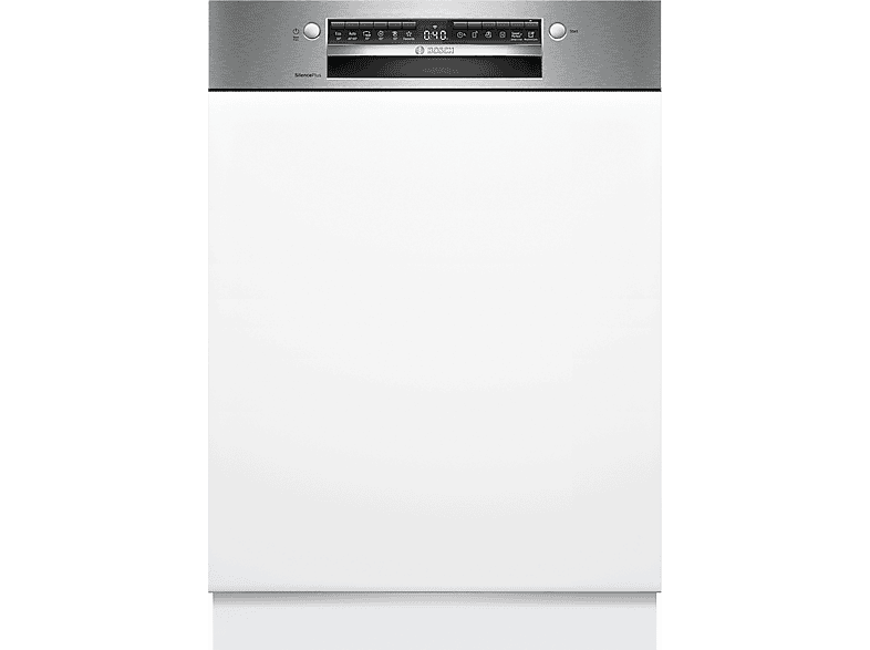 Bosch SMI4EVS08E Serie 4 Geschirrspüler (integrierbar, Besteckschublade, 598 mm breit, 44 dB(A), B, Gebürsteter Stahl)