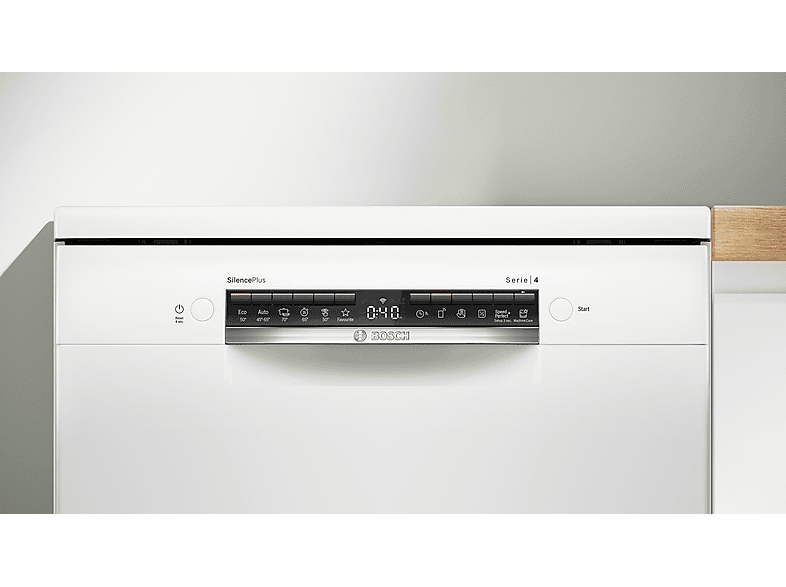 BOSCH SMS4EVW08E Serie 4 Geschirrspüler (Freistehend mit Unterbaumöglichkeit, 600 mm breit, 44 dB (A), B)