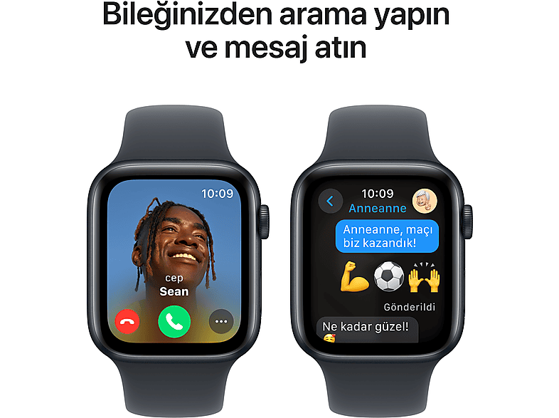 APPLE MXE73TU/A Watch SE GPS 40mm Gece Yarısı Alüminyum Kasa ve