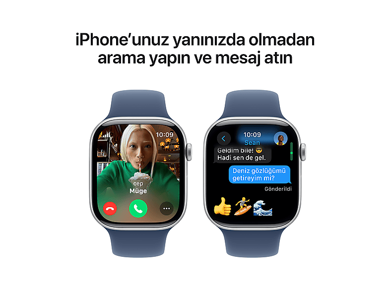APPLE MWX43TU/A Watch Series 10 GPS + Cellular 42mm Gümüş