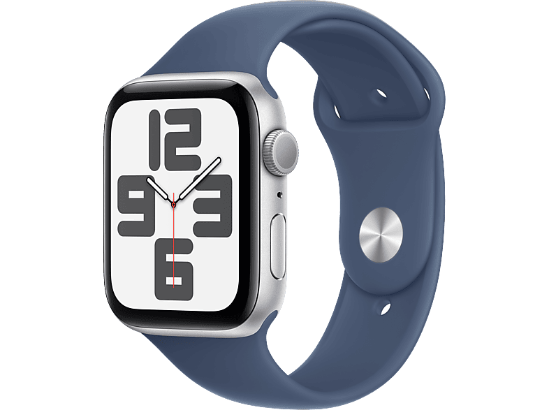 APPLE Watch SE GPS 2024 40mm Silver Aluminium Case with Denim Sport Band - M/L