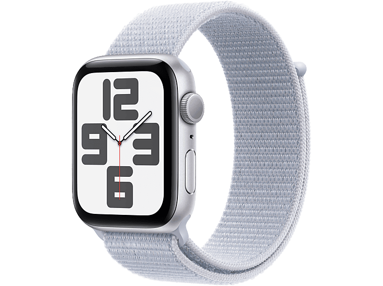 APPLE Watch SE GPS 2024 40mm Silver Aluminium Case with Blue Cloud Sport Loop