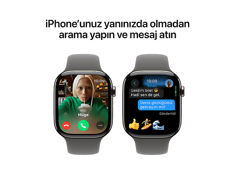APPLE MWXD3TU/A Watch Series 10 GPS + Cellular 42mm Doğal Titanyum