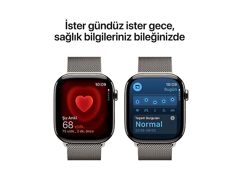 APPLE MWXF3TU/A Watch Series 10 GPS + Cellular 42mm Doğal Titanyum
