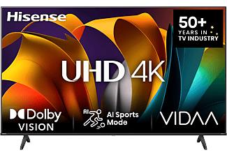 HISENSE 43A6N 4K UHD Smart LED TV, fekete, 108 cm