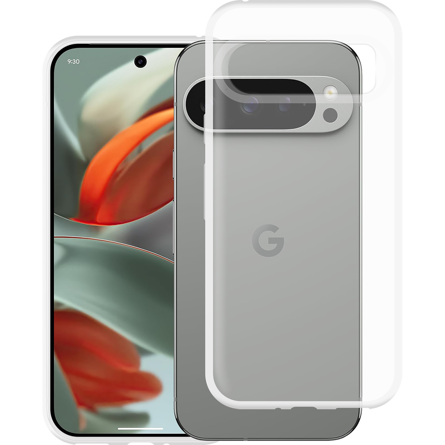 JUST IN CASE Soft TPU Case Telefoonhoesje voor Google Pixel 9 / 9 Pro Transparant afbeelding