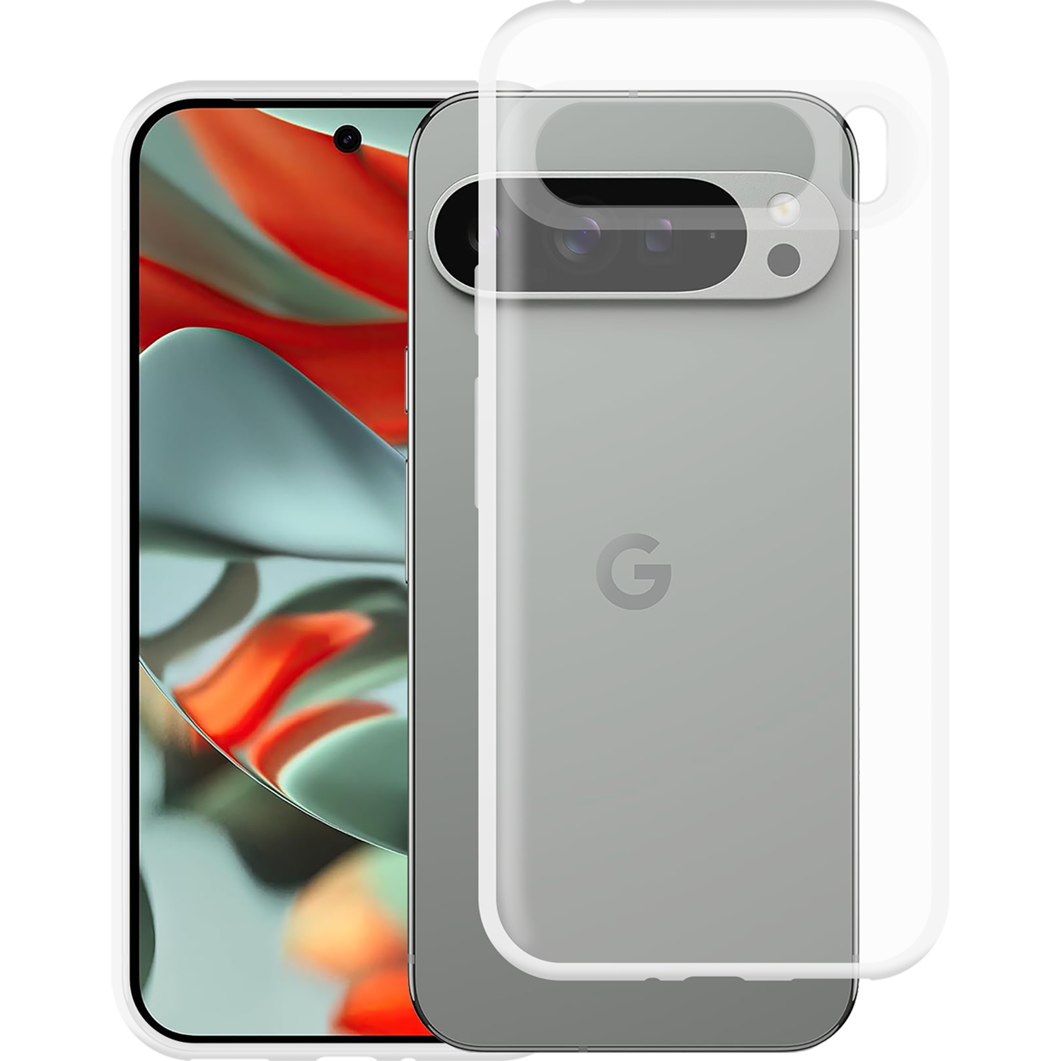 JUST IN CASE Soft TPU Case Telefoonhoesje voor Google Pixel 9 Pro XL Transparant afbeelding