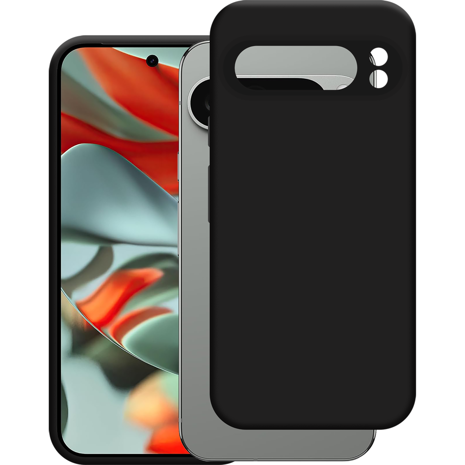 JUST IN CASE Soft TPU Case Telefoonhoesje voor Google Pixel 9 Pro XL Zwart afbeelding