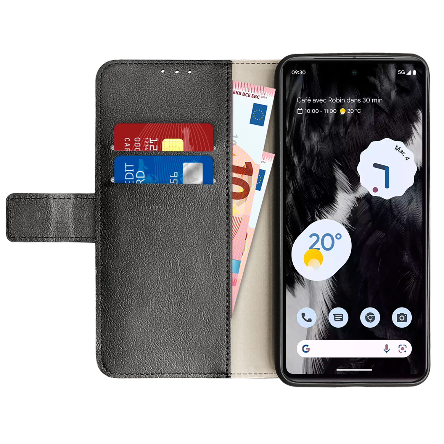 JUST IN CASE Cover Wallet Pixel 7a Zwart (523532)