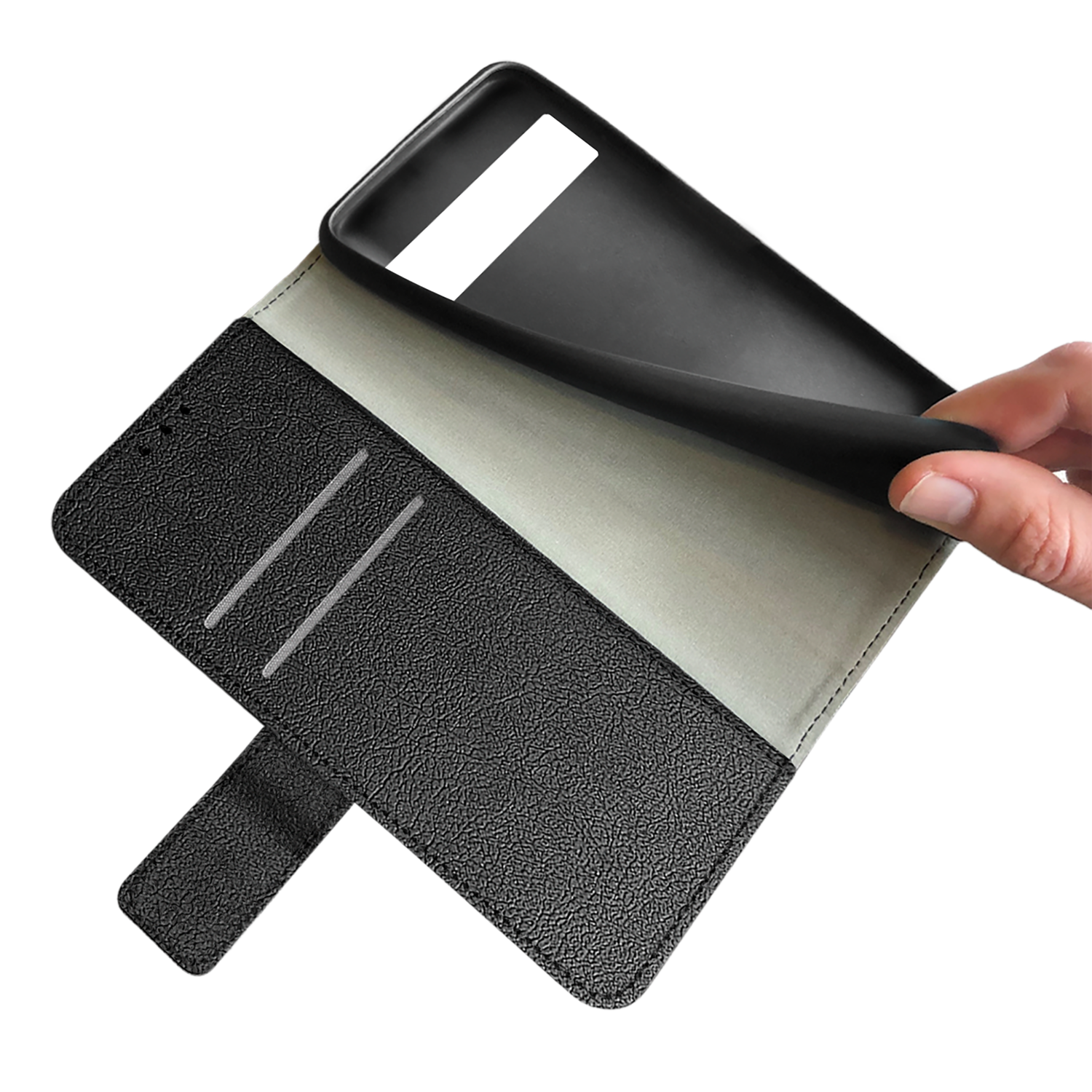 JUST IN CASE Cover Wallet Pixel 7a Zwart (523532)