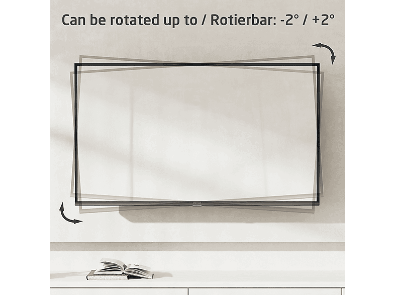 ISY ITV 1200 TV Wandhalterung 32" - 80", VESA max. 600 x 400 mm, starr — Foto 2 von 5