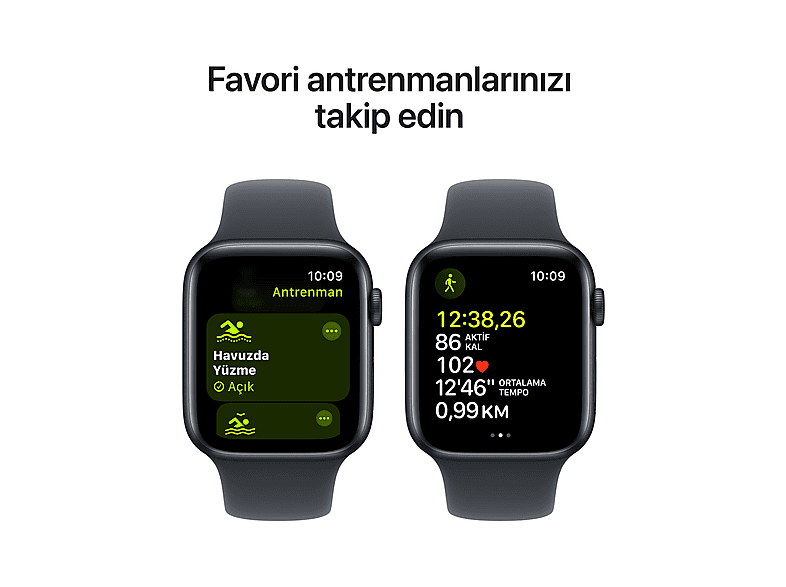 APPLE MXGM3TU/A Watch SE GPS + Cellular 44mm Gece Yarısı Alüminyum