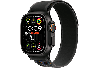 APPLE Watch Ultra 2 GPS + Cellular 2024 49mm Black Titanium Case with Black Trail Loop - M/L