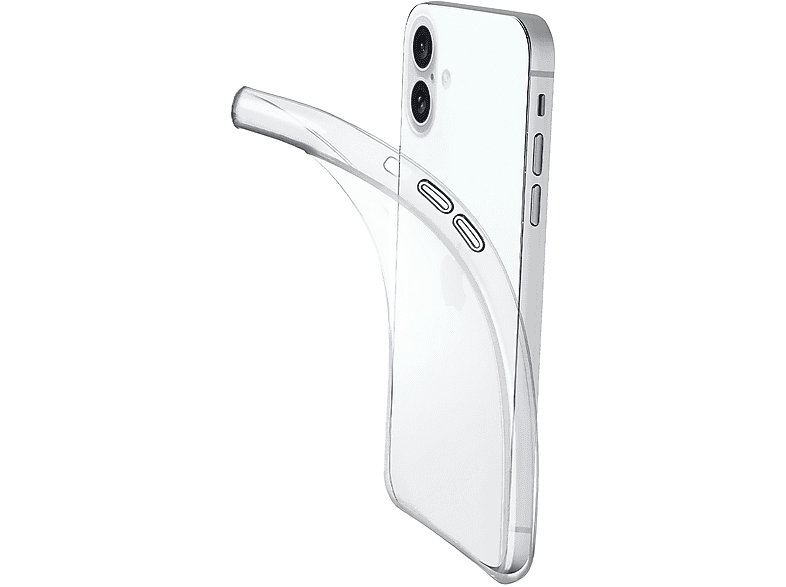 Cellularline Fine, Cover per iPhone 16,Trasparente