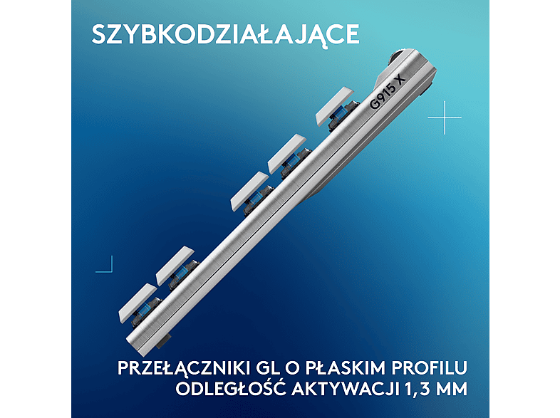 Klawiatura LOGITECH G915 X Lightspeed TKL Biały – zdjęcie 2