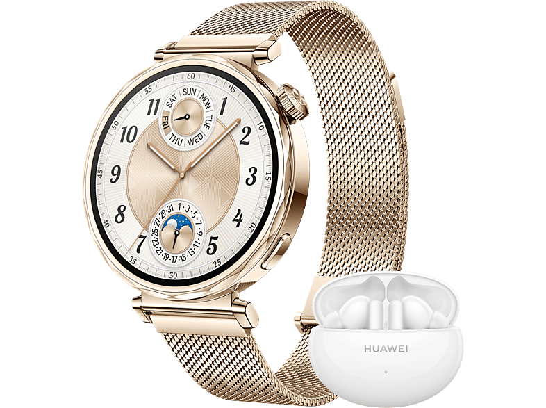 Huawei Bundel Smartwatch Gt5 41mm Goud + Freebuds 5i Wit (hua19816)