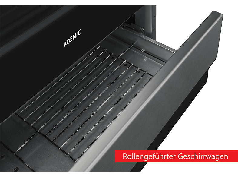 Koenic KFC 2311-1 A Standherd (EEK: A, Induktionskochfeld , 65 l, Edelstahl/Schwarz ) — Foto 5 von 5