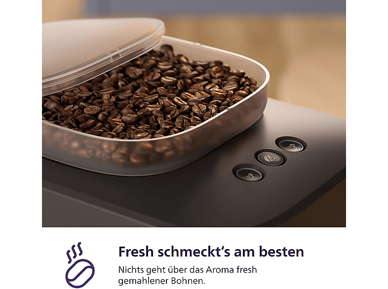 Philips bar300/60 Baristina Espressomaschine (Schwarzgrau, Mahlwerk aus Keramik, 1550 Watt, 16 bar) — Foto 5 von 5