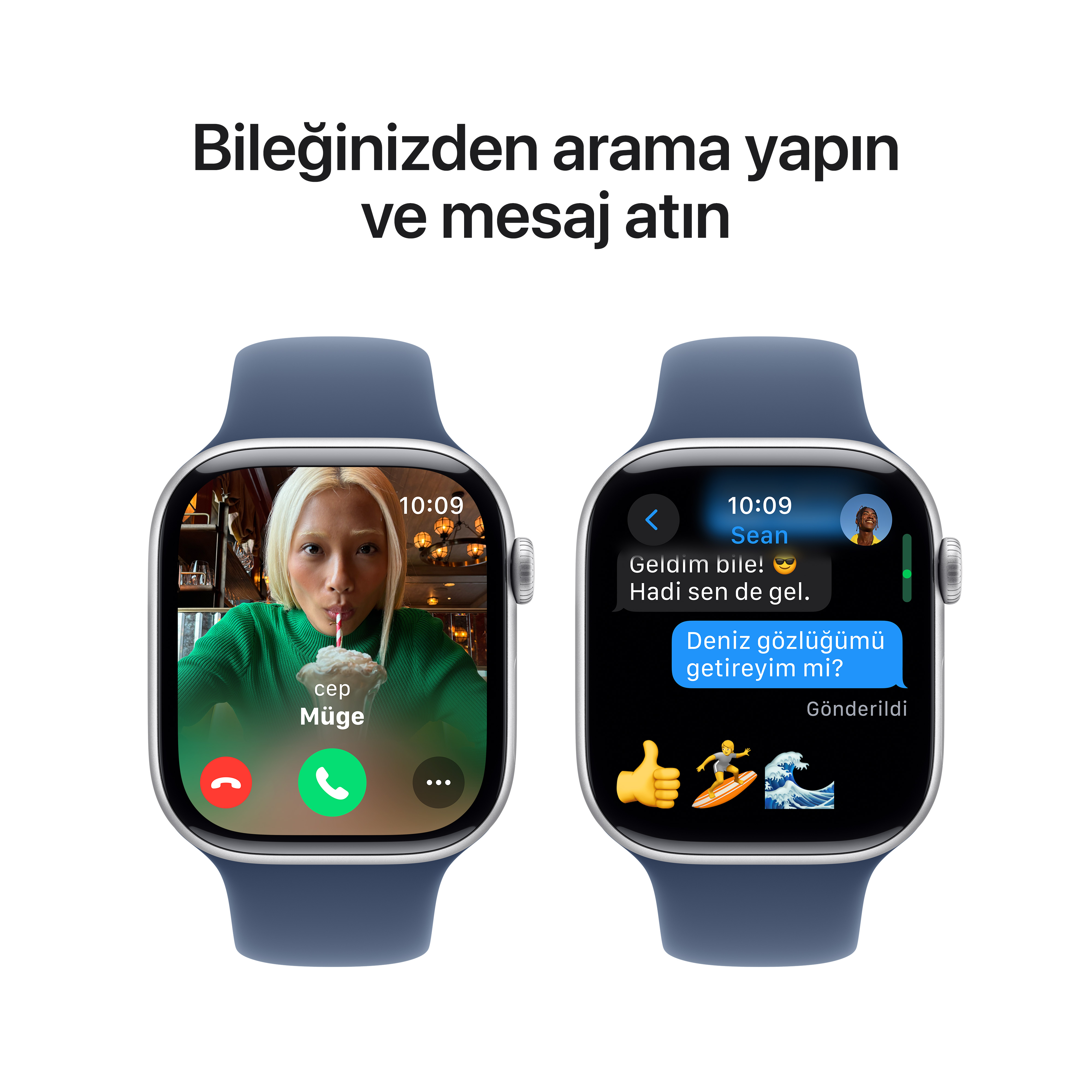 APPLE MWWC3TU/A Watch Series 10 GPS 42mm Gümüş Alüminyum Kasa ve